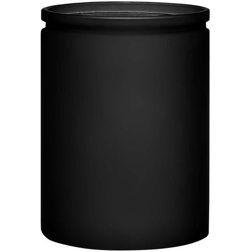 12 oz Calypso Glass Jar Matte Black