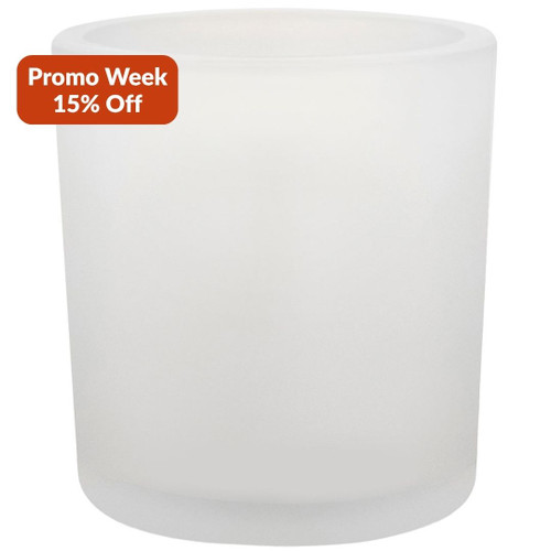 8.5 oz Heavy Glass Container Frosted