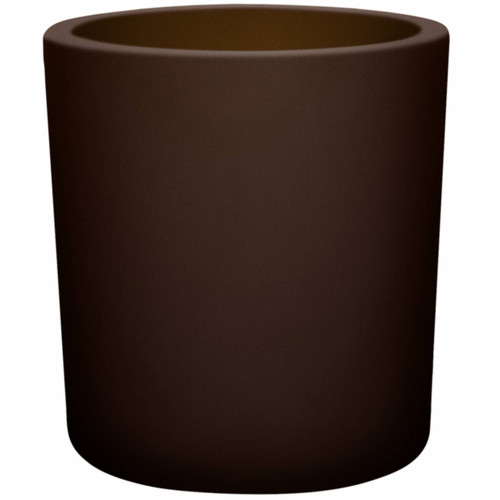 8.5 oz Heavy Glass Container Antique Frosted Dark Amber