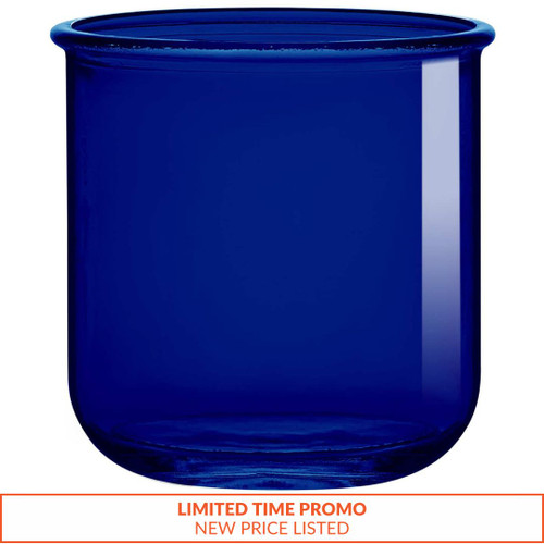 10 oz Classico Recycled Glass Candle Container Cobalt Blue