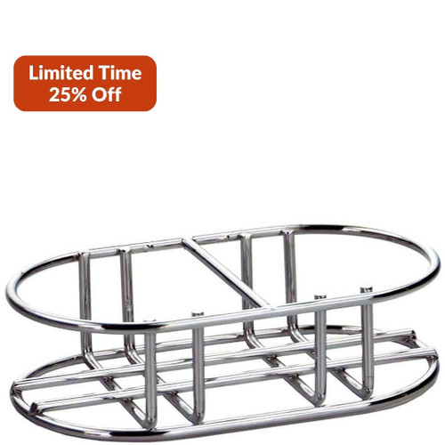 Classico Chrome Metal Stand Dual 8 oz Apothecary Promo