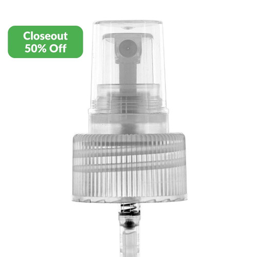 Clear Mister 28/410 0.25ml Output, Ribbed PP Plastic, 5.3" Dip Tube CLOSEOUT