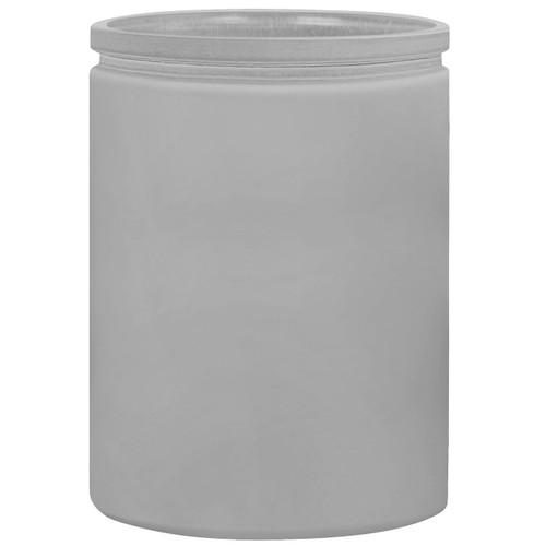 12 oz Calypso Glass Jar Earth Grey