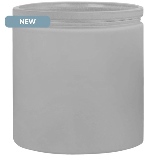 9 oz Calypso Glass Jar Earth Grey NEW