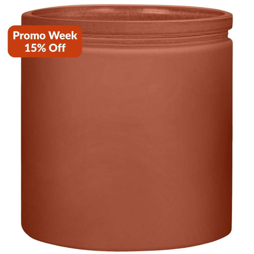 9 oz Calypso Glass Jar Terracotta