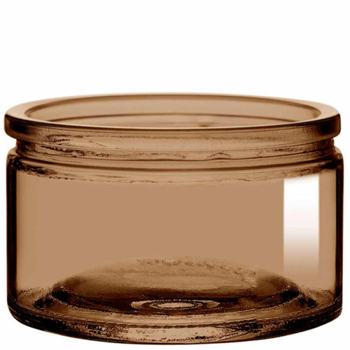 4 oz Calypso Glass Jar Fossil