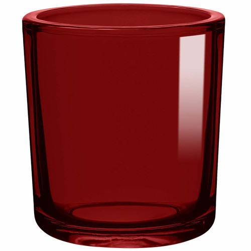 8.5 oz Heavy Glass Container Red