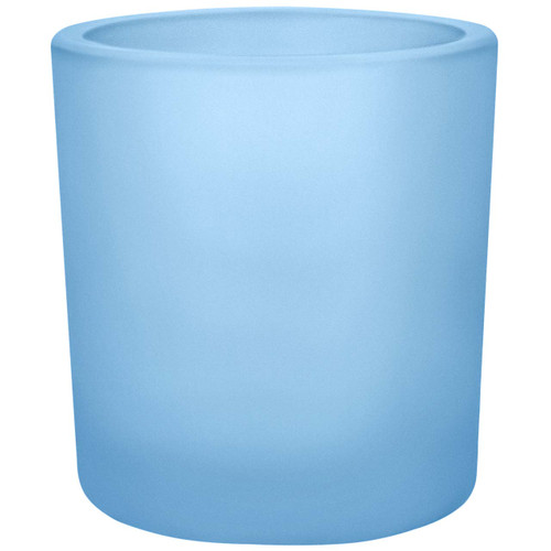 8.5 oz Heavy Glass Container Frosted Sky Blue
