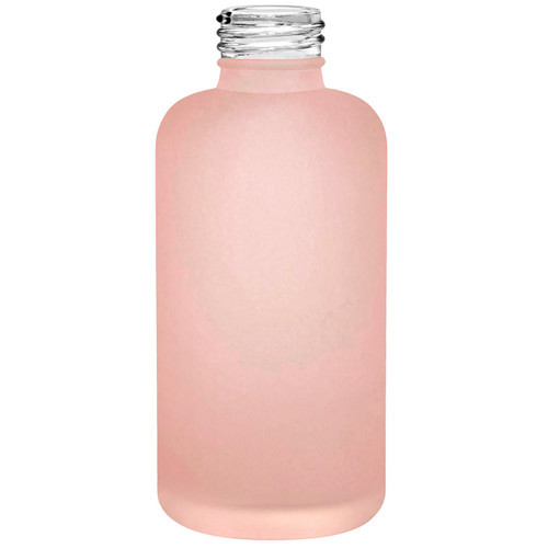 4 oz Botanica Glass Bottle Frosted Pink 24/410 Thread