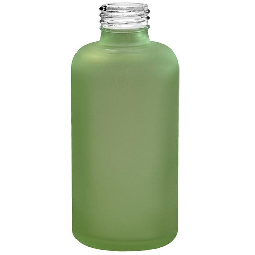 4 oz Botanica Glass Bottle Frosted Basil Green 24/410 Thread