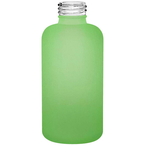 4 oz Botanica Glass Bottle Frosted Basil Green 24/410 Thread
