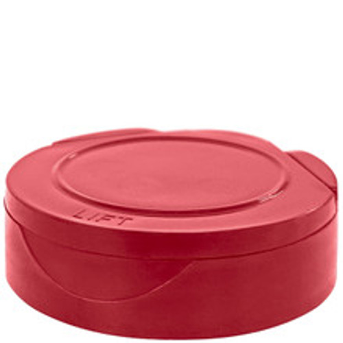 Spice Cap 43/400 Red PP Dispensing Cap, 5 Holes w/ HIS Liner - Sample