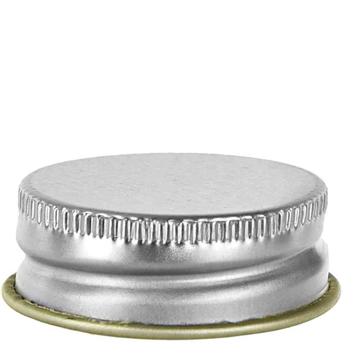 Screw Cap 28-400 Electrolytic Tinplate Silver Lacquer Finish With Plastisol