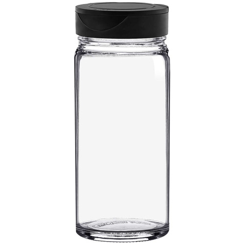 3.4 oz Round Glass Spice Jar with 5 Holes Dispensing Cap
