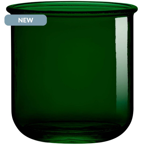 10 oz Classico Recycled Glass Candle Container Forest Green NEW