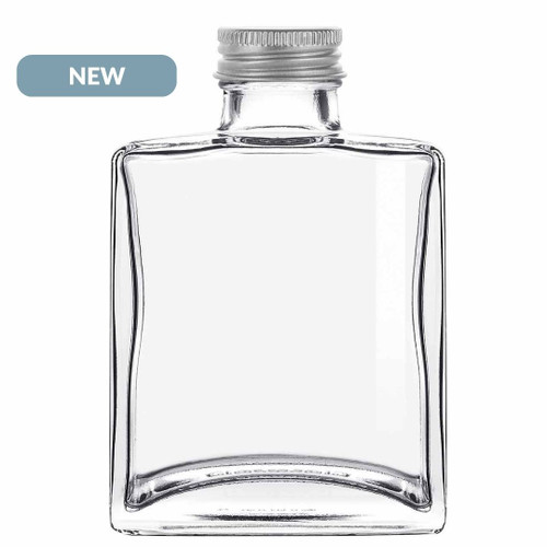 5 oz Rio Glass Bottle Clear with 28/400 Screw Cap NEW