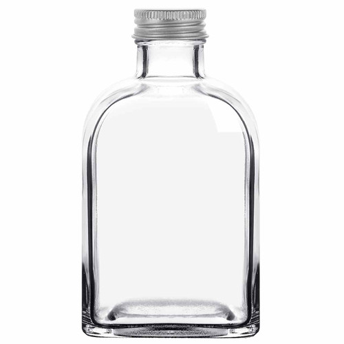8.5 oz Roma Glass Bottle Clear with 28/400 Aluminum Screw Cap