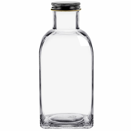 16 oz Wide Mouth Roma Glass Bottle with 43/400 Cap | Plastisol