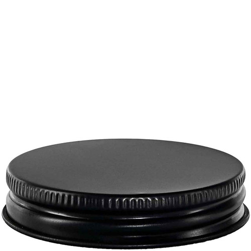 70-450 Black Matte Metal Screw Cap No Liner