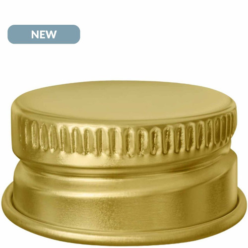 Screw Cap 28/410, Antique Gold Metal with Silicone Liner NEW