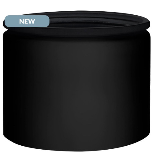 15 oz Calypso Extra Wide Mouth Glass Jar Matte Black NEW