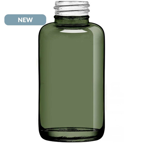 4 oz Apothecary Glass Bottle Moss 28/410 Thread NEW