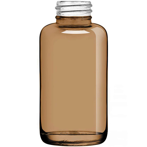 4 oz Apothecary Glass Bottle Fossil 28/410 Thread
