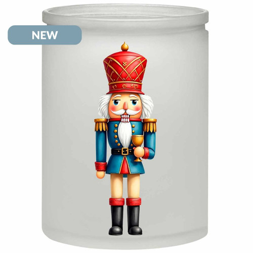 Holiday Nutcracker on Frosted Jar - Jubilee NEW