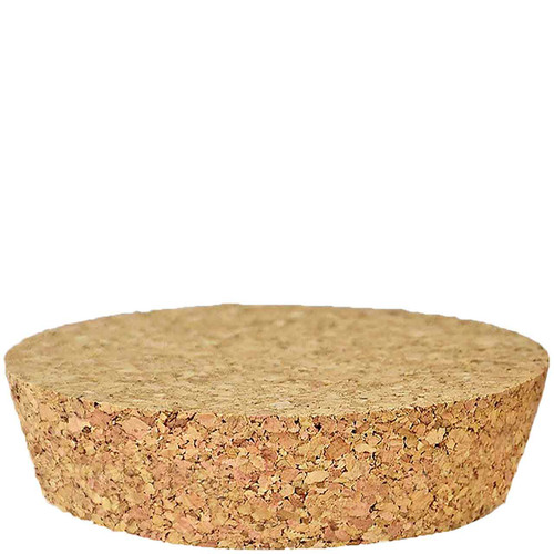 Tapered Cork, Agglomerated, 2.2" Top Diam, 1.89" Bottom Diam, 0.6" H