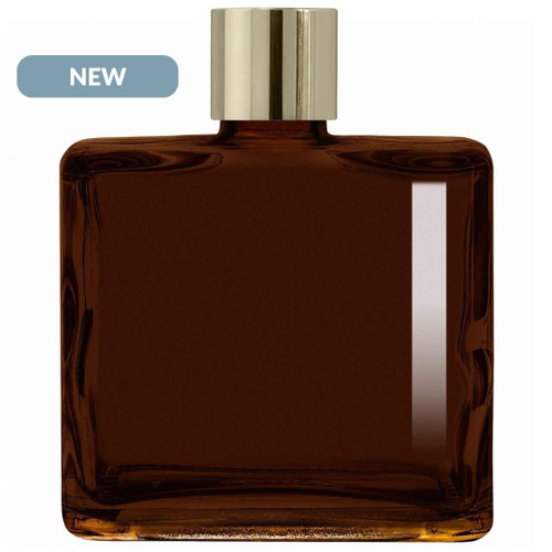Matic Reed Diffuser Bottle Set, Gold Screw Cap, 8.5 oz, Dark Amber NEW