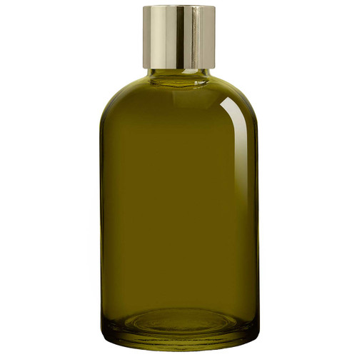 Apothecary Reed Diffuser Bottle Set, Gold Screw Cap, 8 oz, Vintage Green
