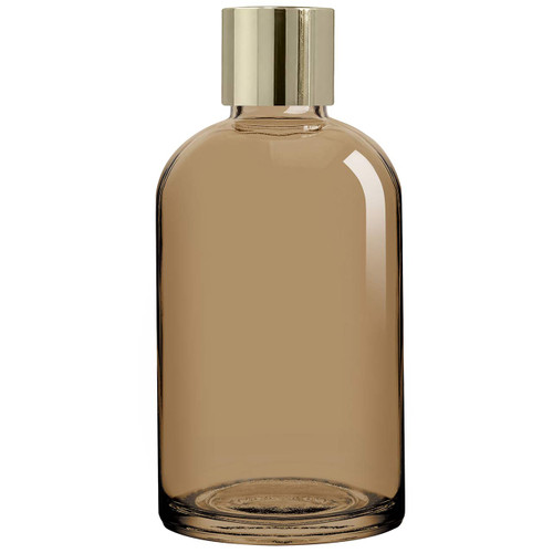 Apothecary Reed Diffuser Bottle Set, Gold Screw Cap, 8 oz, Fossil
