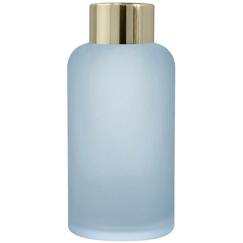 Apothecary Reed Diffuser Bottle Set, Gold Screw Cap, 4 oz, Frosted Sky Blue