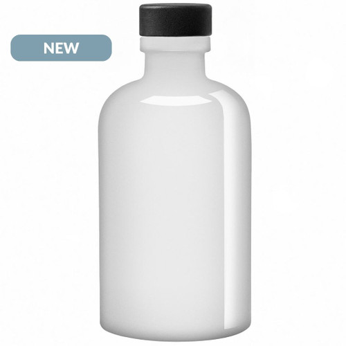 Apothecary Ree NEWd Diffuser Bottle Set, Black Cork, 8 oz, Glossy White