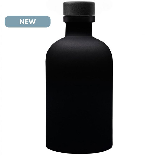 Apothecary Reed Diffuser Bottle Set, Black Cork, 8 oz, Matte Black NEW