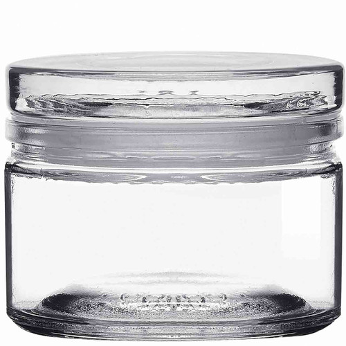 Calypso Glass Candle Jar with Airtight Glass Lid 4 oz
