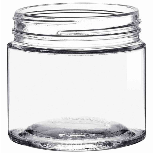 6 X 100 Ml Clear Glass Bottles With Pretty Black Lids, Small Jars For