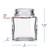 3.4 oz Square Glass Jar 43mm Thread Dimensions 3.4 oz Square Glass Jar 43mm Thread Dimensions