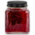 3.4 oz Square Glass Jar 43mm Thread with Jam and Black Metal Screw Cap