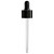 Dropper with Black Collar & Black Bulb 24/410, 112mm Glass Pipette - Sample