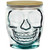 15 oz Sugar Skull Glass Container with Bamboo Lid