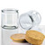9 oz Calypso Glass Jar Side View with Lids
