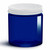 Screw Cap X 89mm Electrolytic Tinplate White Finish with Plastisol with Cobalt Blue Jar