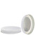 Screw Cap X 89mm Electrolytic Tinplate White Finish with Plastisol Side View