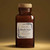 8 oz Orleans Square Glass Bottle with Dark Amber Bottle and Bath Salts