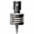 Elio Fine Mist Sprayer 24mm Silver Aluminum, Chrome Finish, 0.12ml Output