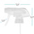 Austin Clear Trigger Sprayer 28/410, 1ml Output, 6.7" Dip Tube Dimensions