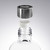 Reed Diffuser Screw Cap 28/410, Aluminum Chrome Finish with Silicone Plug Side View