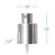 Dubai Silver Mister 24/410 0.13ml Output, Polished Metal Sprayer Dimensions
