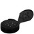 Spice Cap 43/400 Black PP Dispensing Cap, 10 Holes No Liner - Sample
